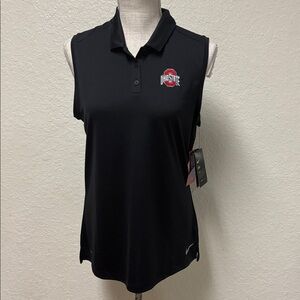 NWT NIKE Golf Ohio Star Sleeveless Polo Size Large